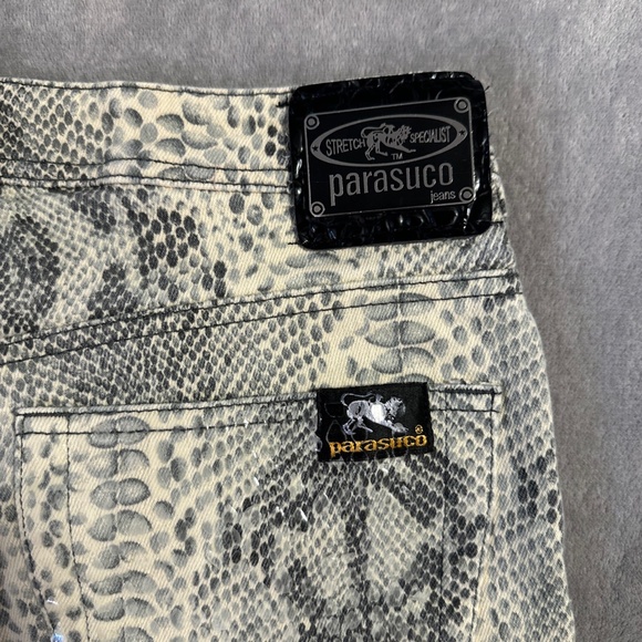 Parasuco Jeans Extreme Fit Women's Snakeskin Print Style# 8121 Size 28 Y2K Club - Picture 10 of 11